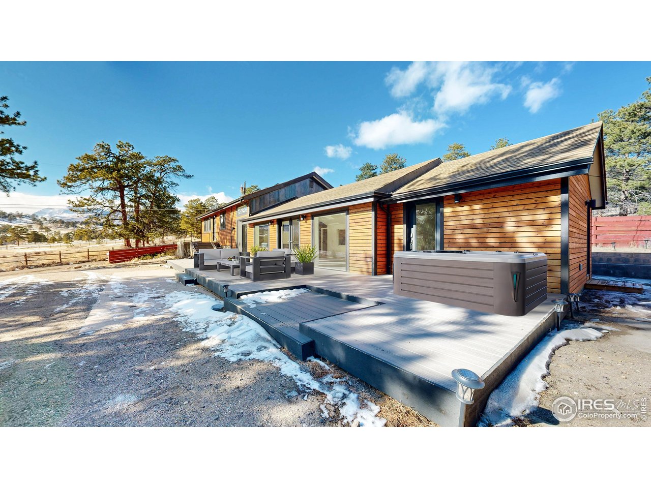 710 Tanager Road Estes Park, CO 80517 - Photo 38 of 43 Front Deck area digitally staged.