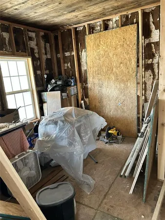 a room with storage and utility