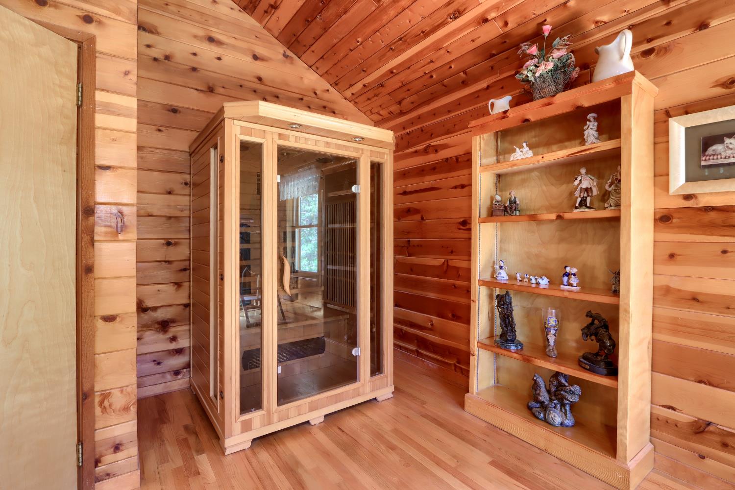 7190 Hites Cove Road Mariposa, CA 95338 - Photo 20 of 61 view of backyard with wooden floor and windows