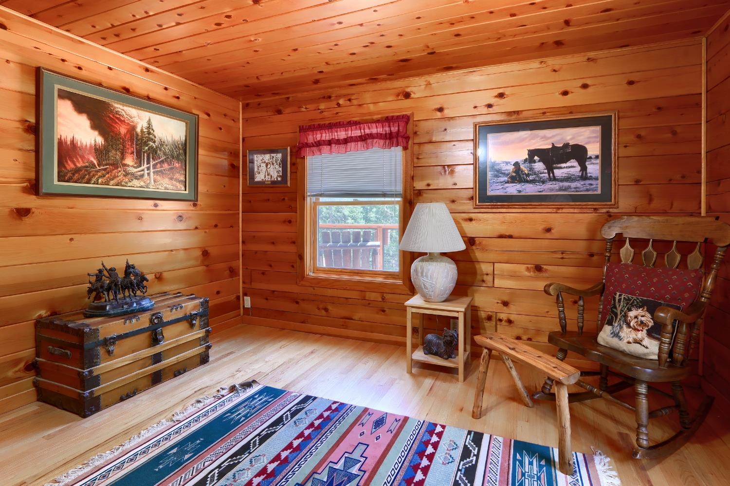 7190 Hites Cove Road Mariposa, CA 95338 - Photo 28 of 61 a living room with furniture and wooden floor