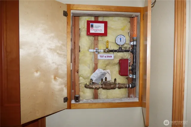 a view of living room and yard