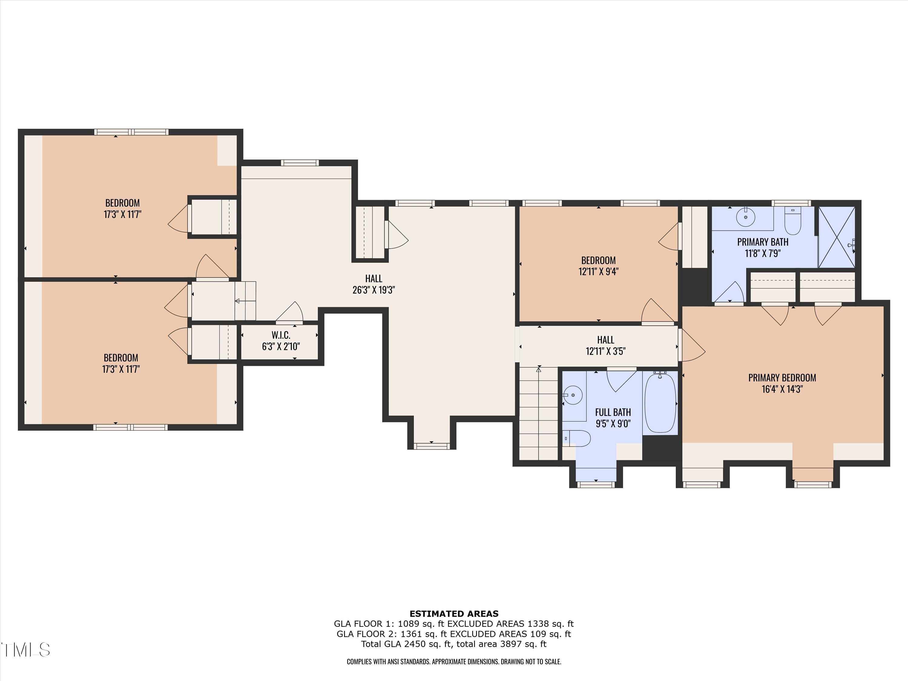 2204 Basil Drive Raleigh, NC 27612 - Photo 48 of 49 a picture of a floor plan