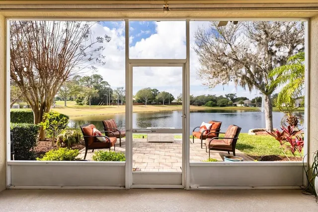 a outdoor living space with furniture and garden view
