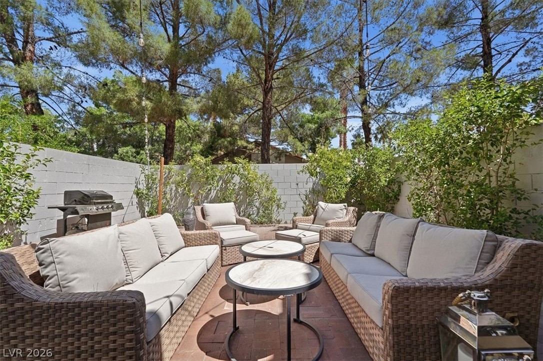 6250 West Flamingo Road, Unit 93 Las Vegas, NV 89103 - Photo 19 of 38 This private outdoor retreat provides a charming setting for relaxation and entertainment.