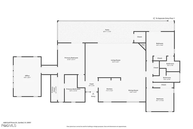 $1,150,000 | 4400 Gulf Pines Drive, Sanibel, FL 33957