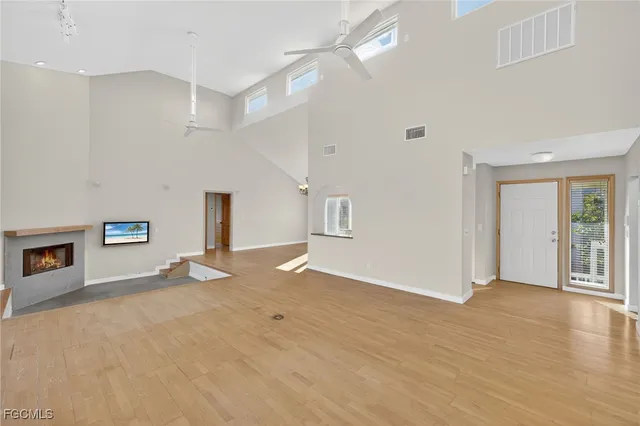 a view of livingroom with hardwood floor and window