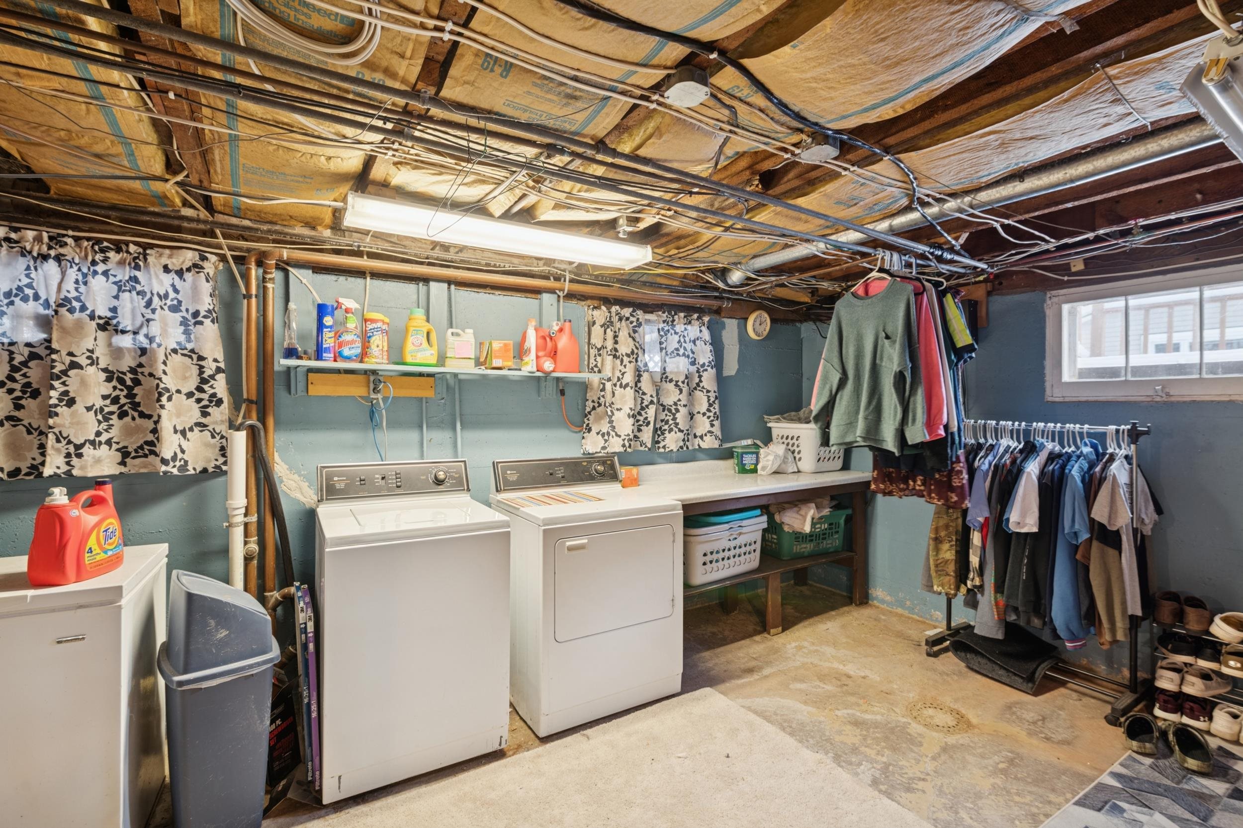 220 5th Avenue West Washburn, WI 54891 - Photo 23 of 38 Laundry room with concrete flooring and washing machine and clothes dryer