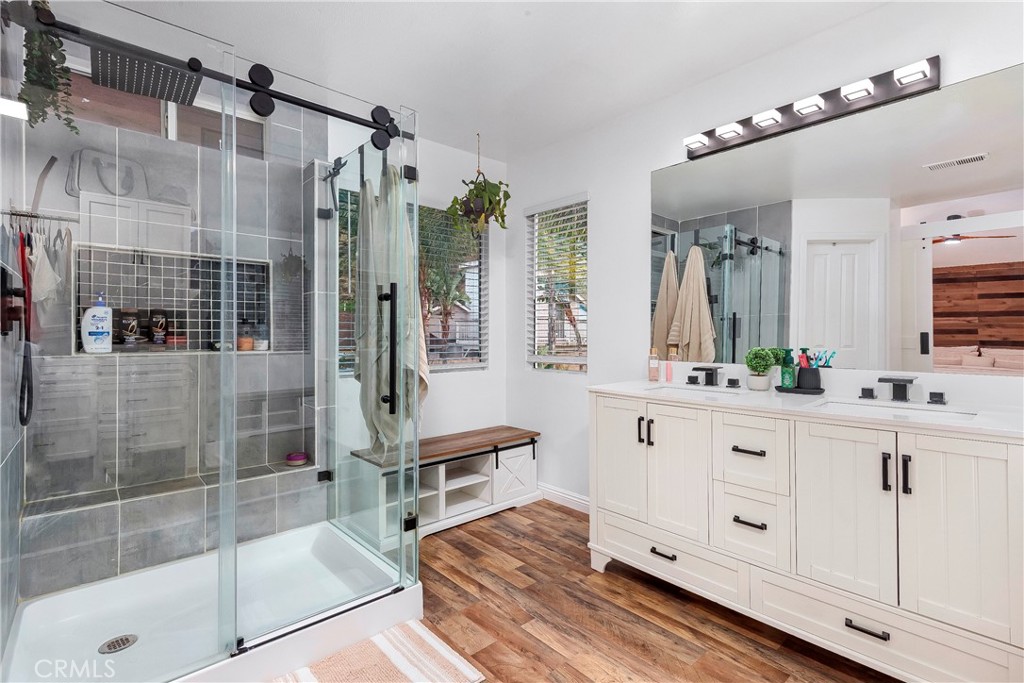 28630 Oak Valley Road Castaic, CA 91384 - Photo 26 of 54 a spacious bathroom with double sink and shower