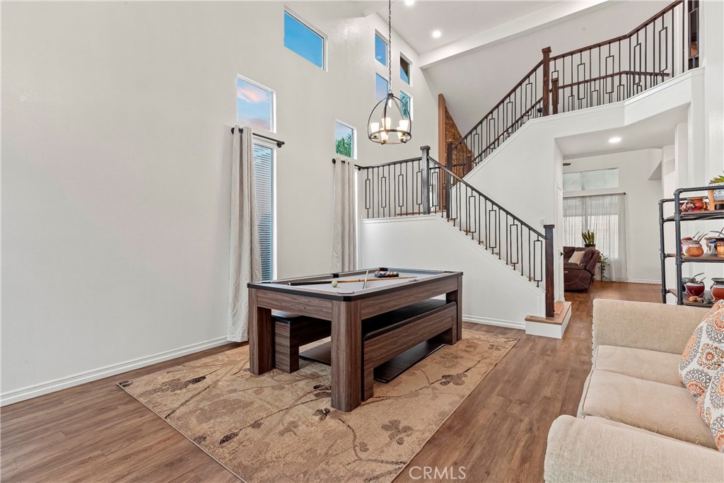 28630 Oak Valley Road Castaic, CA 91384 - Photo 10 of 54 a view of entryway and hall with wooden floor