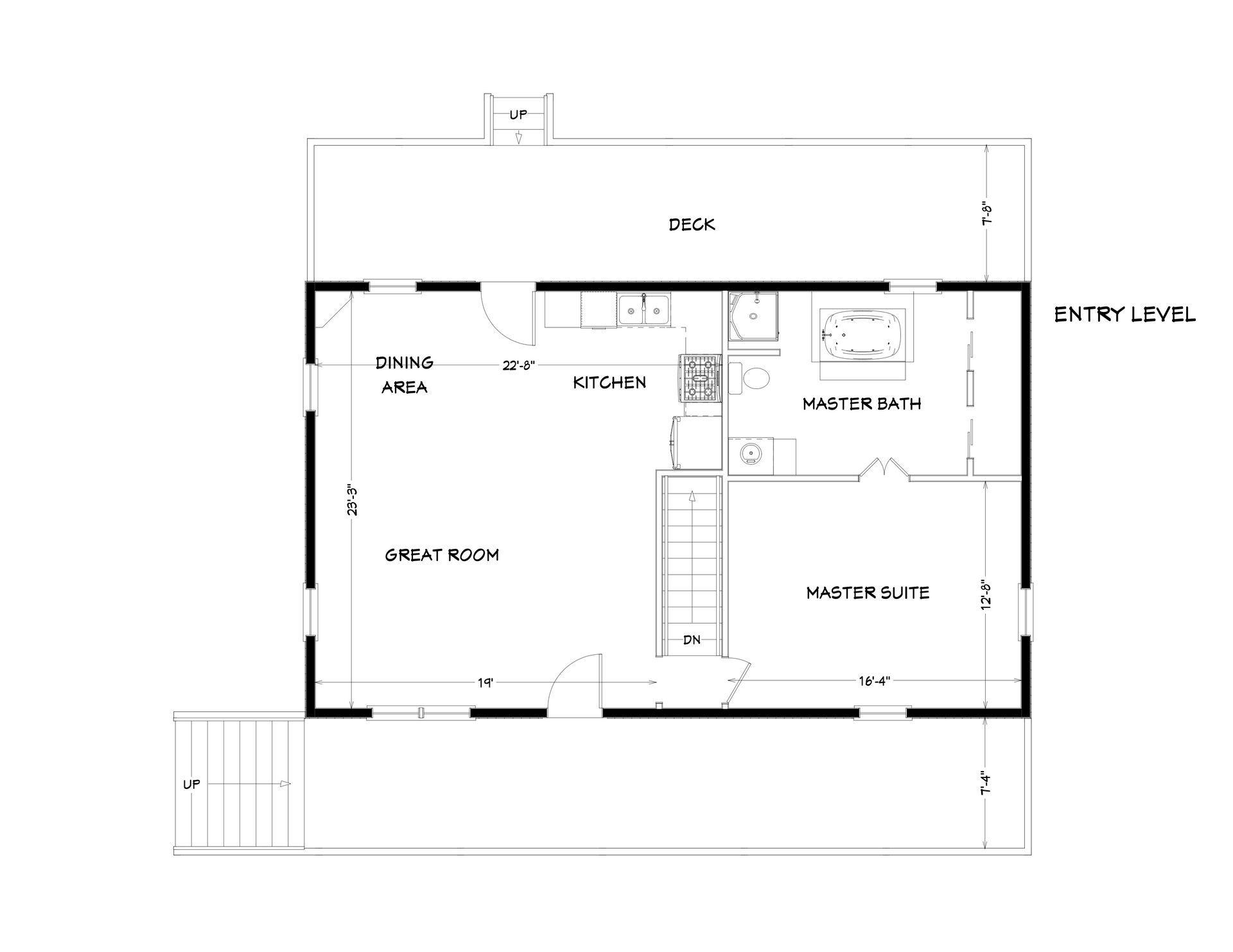 572 Arch Mill Road Buchanan, VA 24066 - Photo 47 of 48 Entry Level Floor Plan