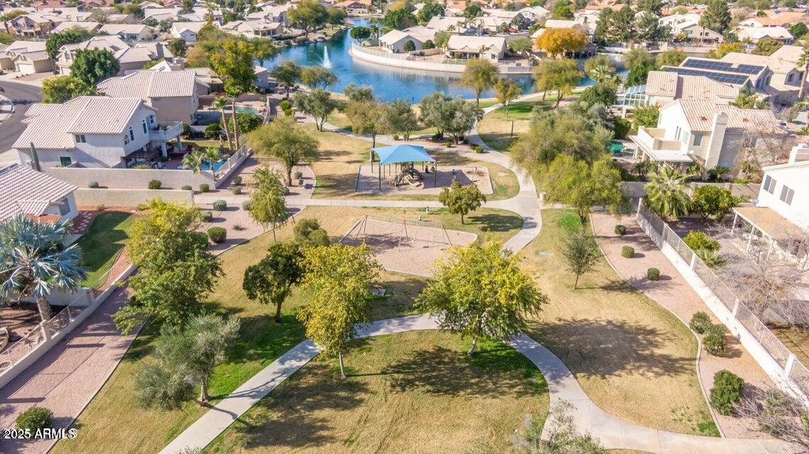 112 West Smoke Tree Road Gilbert, AZ 85233 - Photo 32 of 37 an aerial view of residential houses with yard