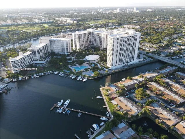 a view of a city with tall buildings