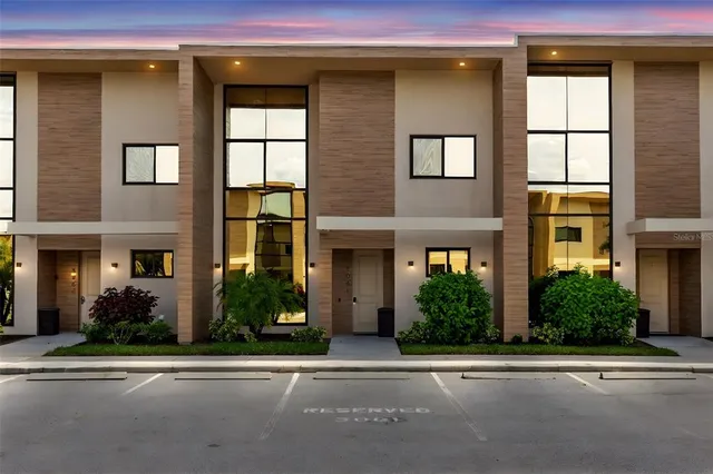 a front view of a house