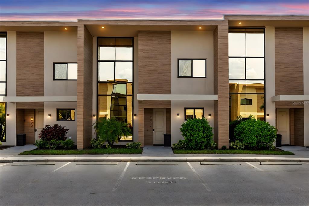 a front view of a house