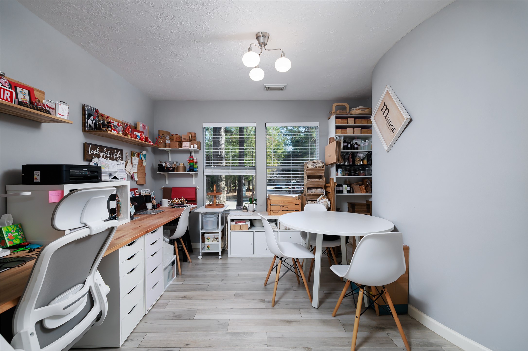 143 South Vesper Bend Circle Spring, TX 77382 - Photo 14 of 31 a workspace with furniture window and wooden floor