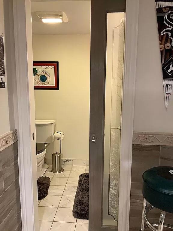 288 North Haddon Place Addison, IL 60101 - Photo 36 of 68 a bathroom with a toilet and a shower