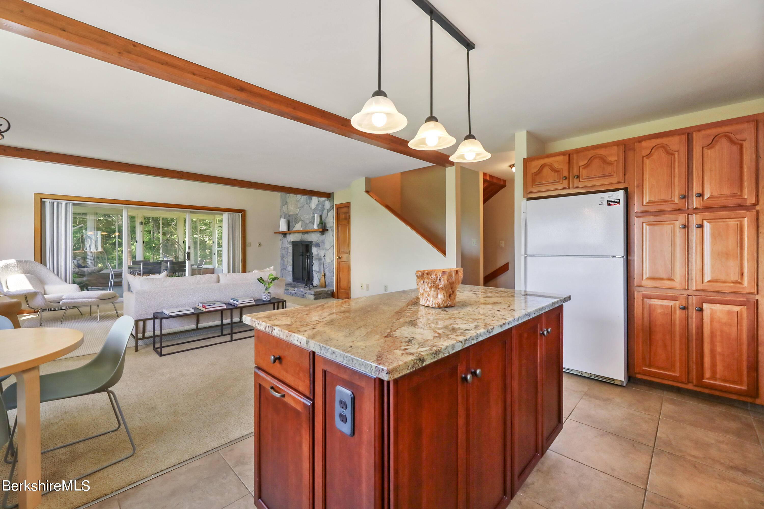 86 George Carter Road Becket, MA 01223 - Photo 7 of 35 a kitchen with a counter space a sink appliances and cabinets