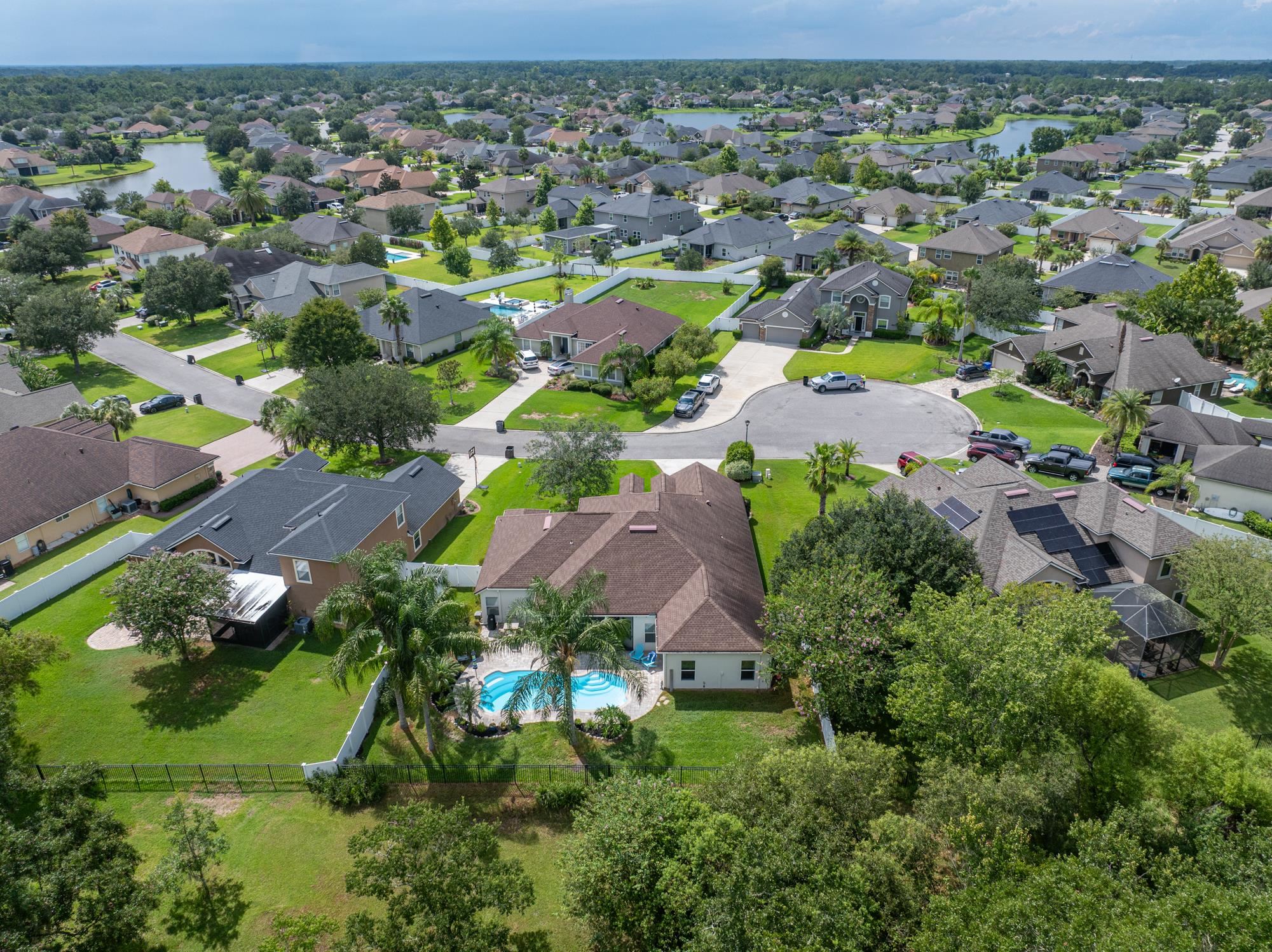 2724 North Portofino Road St. Augustine, FL 32092 - Photo 80 of 86 Aerial view of residential area featuring a pool