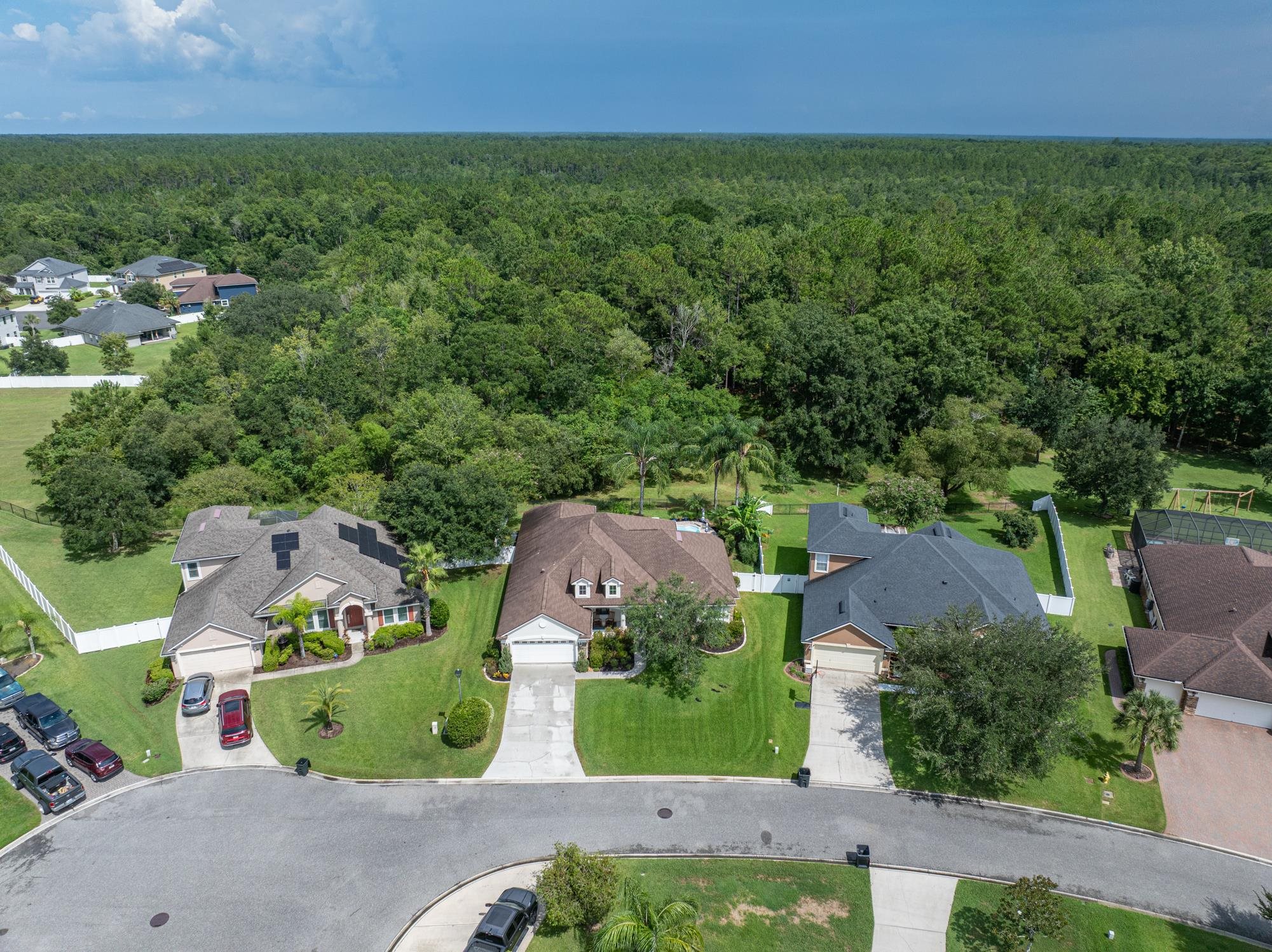 2724 North Portofino Road St. Augustine, FL 32092 - Photo 82 of 86 Aerial overview of property's location featuring nearby suburban area and a forest
