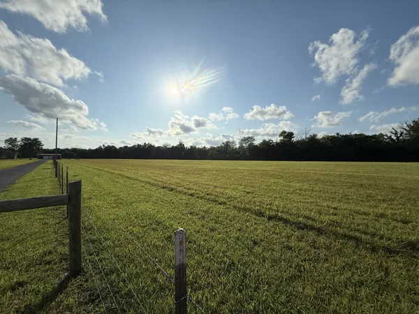 a view of yard with ocean view