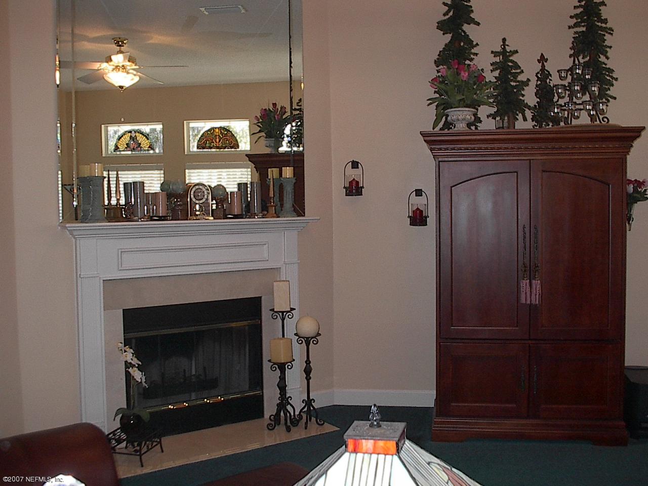 11382 Mandarin Ridge Lane Jacksonville, FL 32258 - Photo 17 of 23 a living room with a fireplace and a potted plant