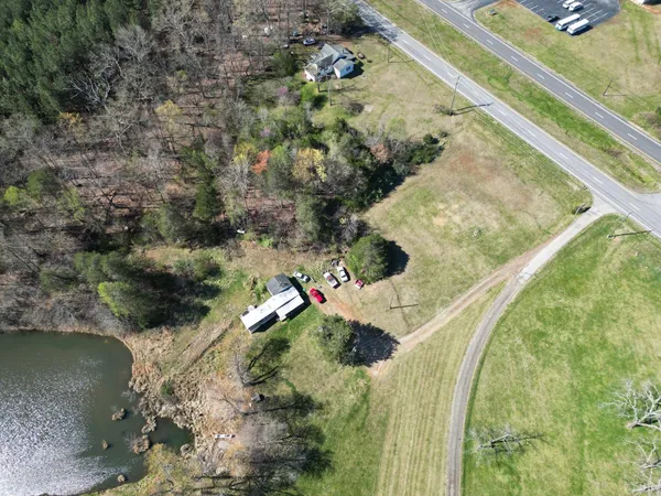a view of swimming pool from a balcony