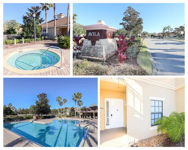 a view of multiple houses with a yard