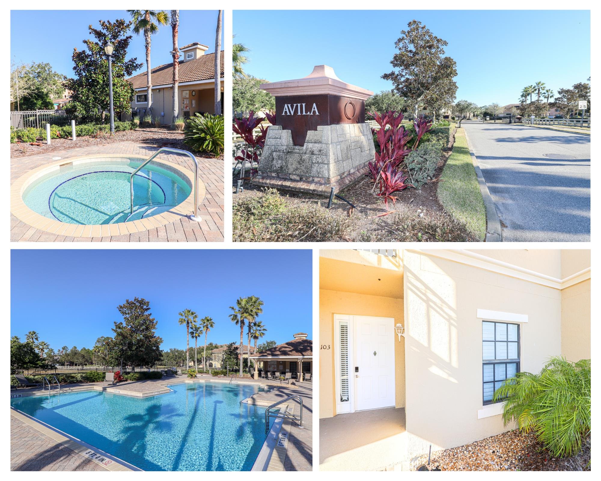 a view of multiple houses with a yard