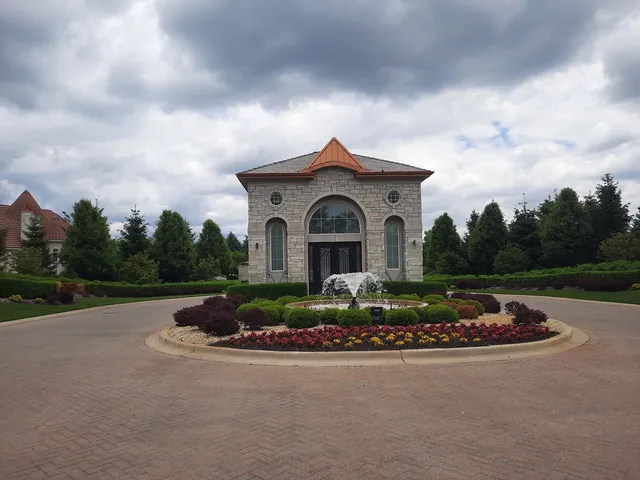 a house view with a garden space