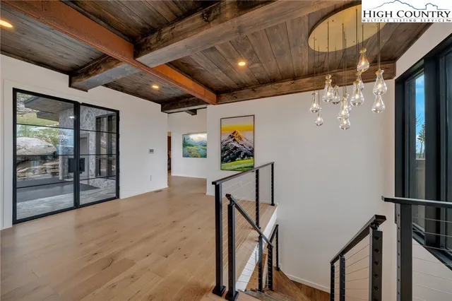 a view of small space in a room