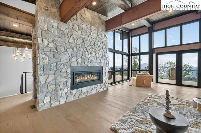 a view of balcony with furniture