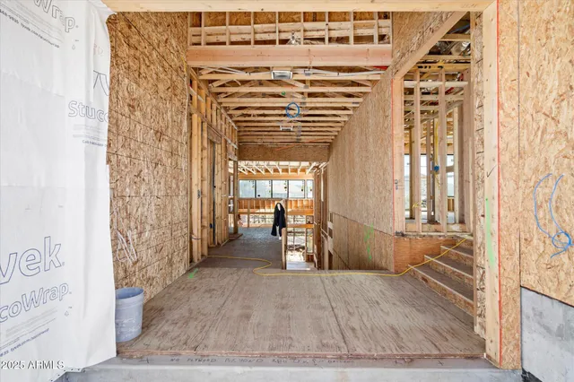 a view of entryway with a front door