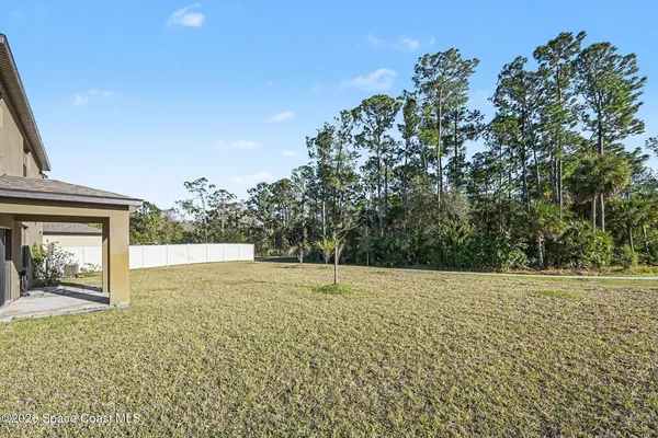 a view of an outdoor space and a yard