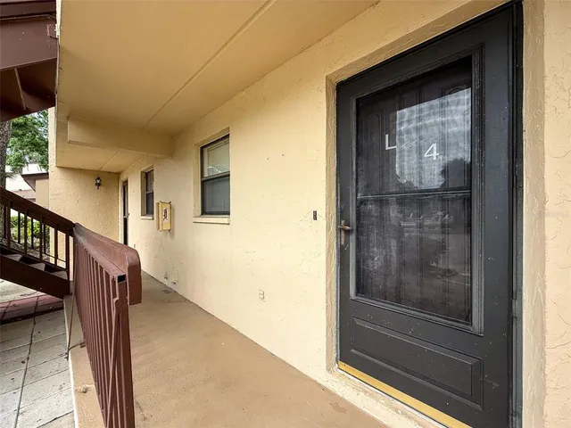 a view of front door