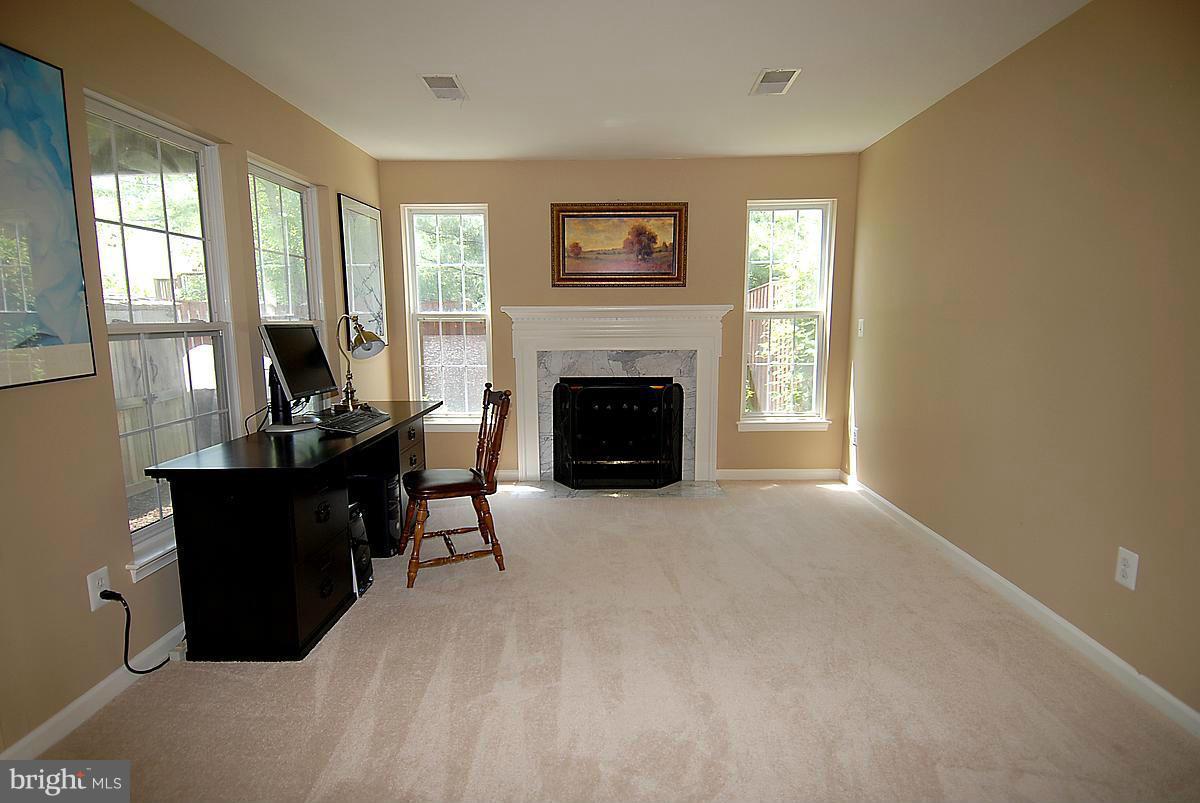 43233 Stillforest Terrace Ashburn, VA 20147 - Photo 27 of 30 a living room with furniture and a fireplace