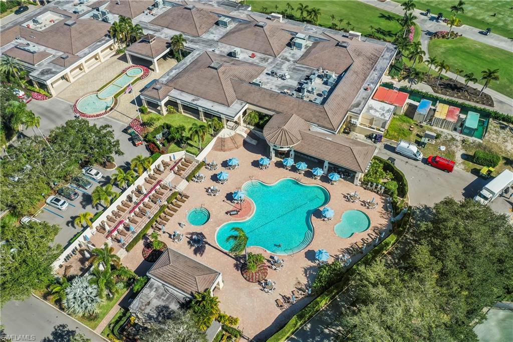 480 Terracina Way Naples, FL 34119 - Photo 40 of 40 Drone / aerial view of a pool
