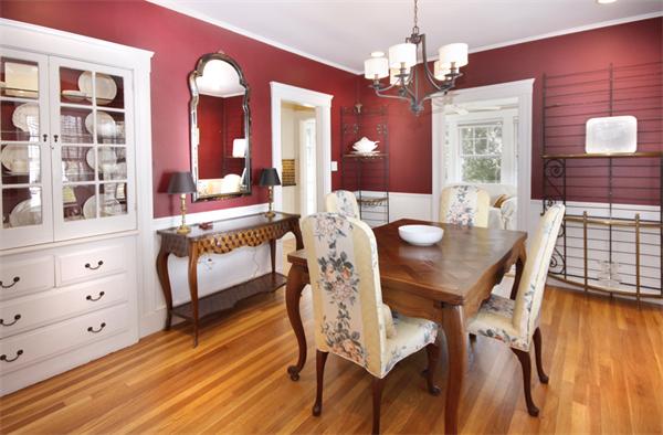 5 Marshall Road Winchester, MA 01890 - Photo 5 of 22 a view of a dining room with furniture and wooden floor