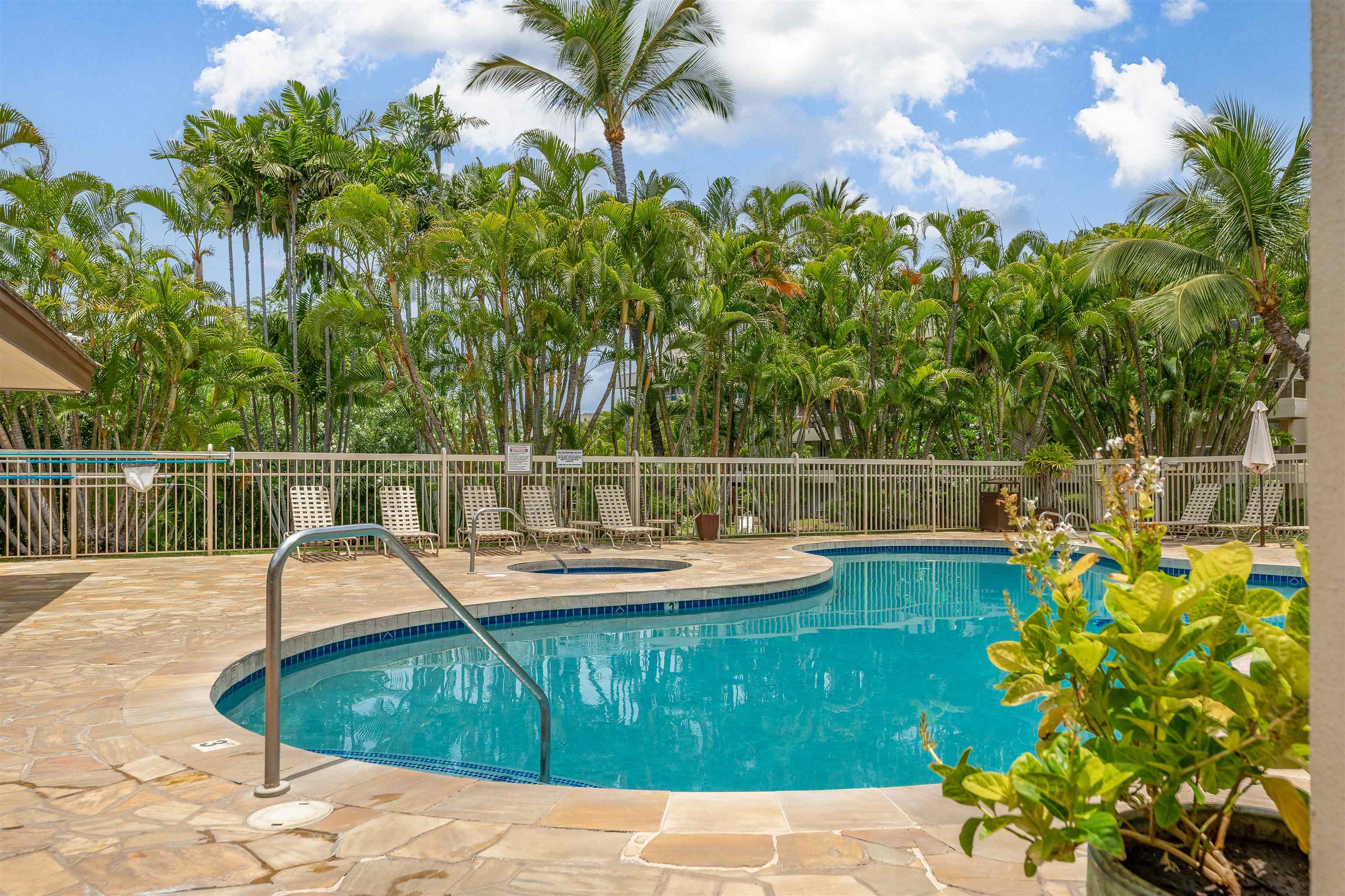 2575 South Kihei Road, Unit T110 Kihei, HI 96753 - Photo 21 of 24 a view of a swimming pool with a garden