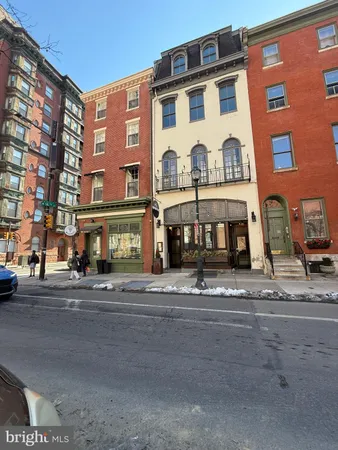 a front view of a building