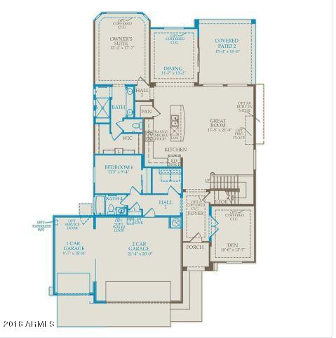 17522 West Red Bird Road Surprise, AZ 85387 - Photo 10 of 11 First Floor-Floor Plan