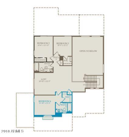 17522 West Red Bird Road Surprise, AZ 85387 - Photo 11 of 11 Second Floor-Floor Plan