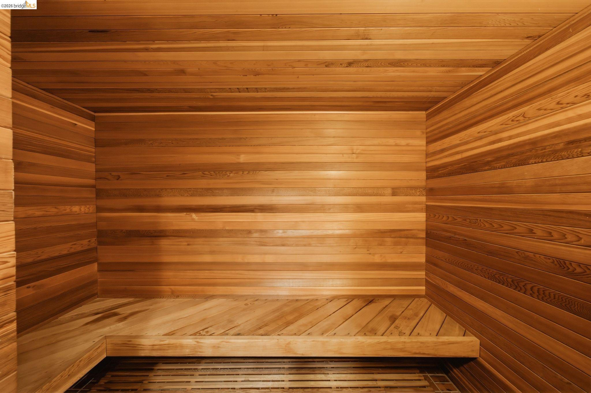 11133 Golf Links Road Oakland, CA 94605 - Photo 35 of 57 Wood-lined interior featuring horizontal plank walls and ceiling