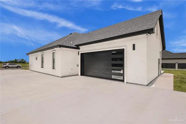 a view of garage and storage