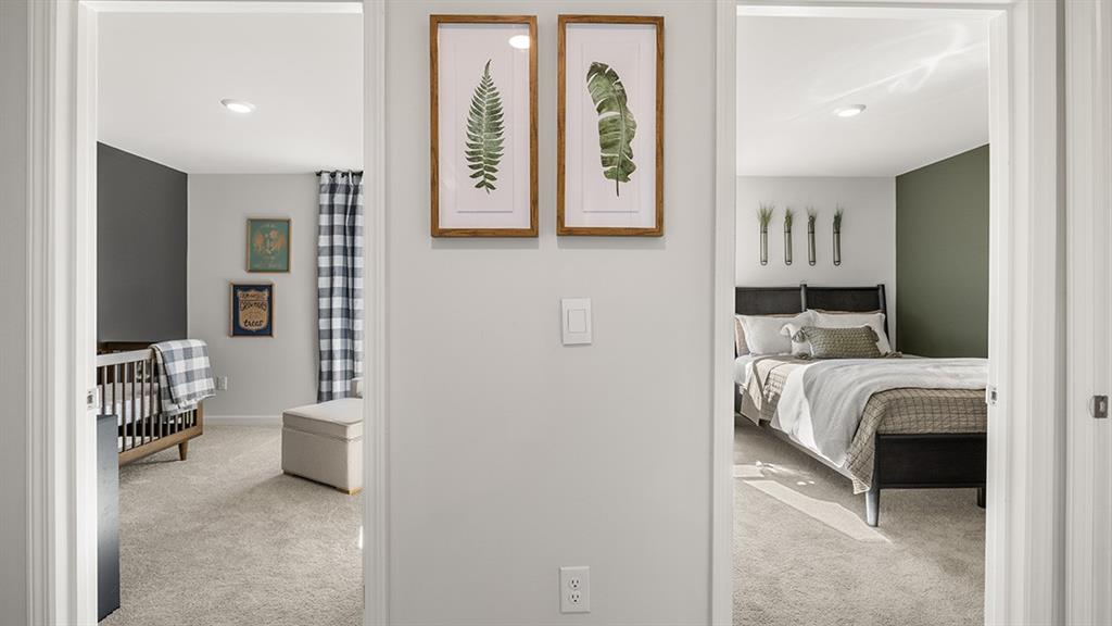 4915 Balsa Point Acworth, GA 30101 - Photo 15 of 24 a bedroom with a bed and a view of bathroom