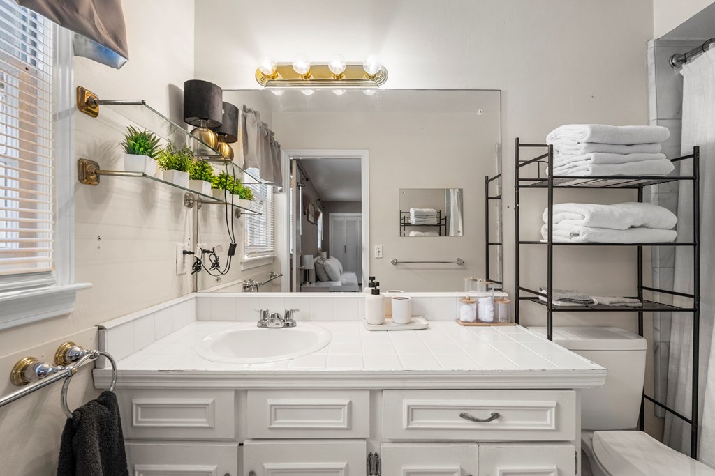 7310 Macon Road Columbus, GA 31907 - Photo 18 of 28 a bathroom with a sink and a mirror