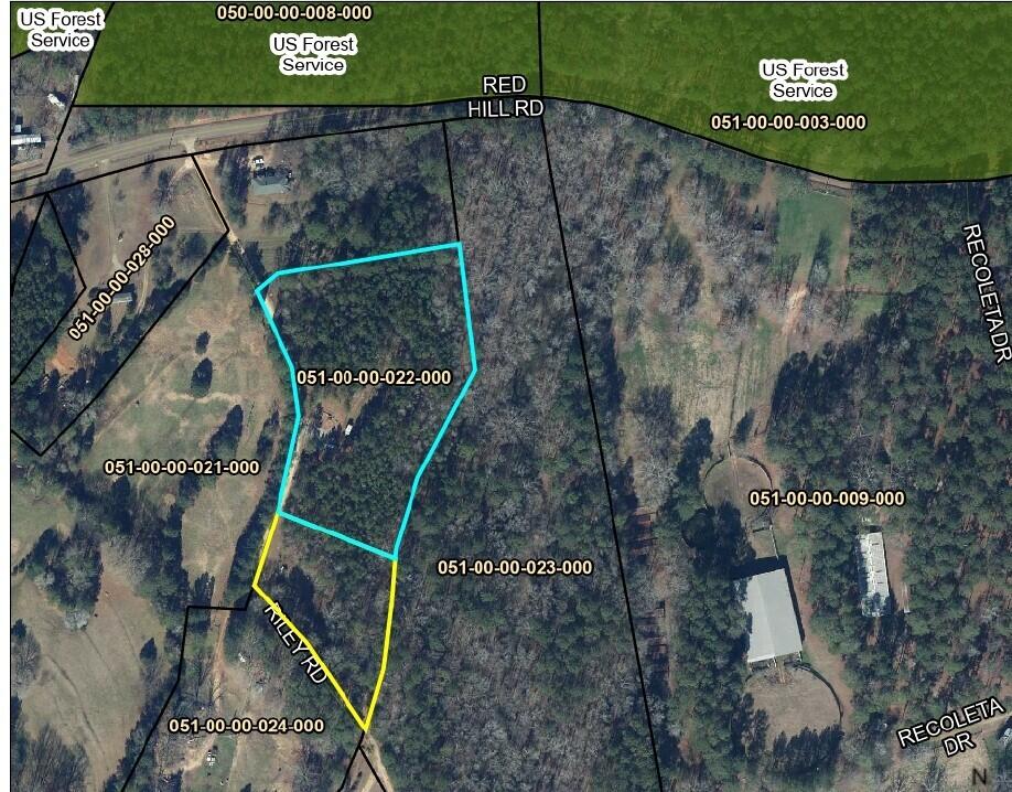 7 Riley Road Edgefield, SC 29824 - Photo 18 of 42 Aerial Both Parcels - Riley Rd 7 and 23_