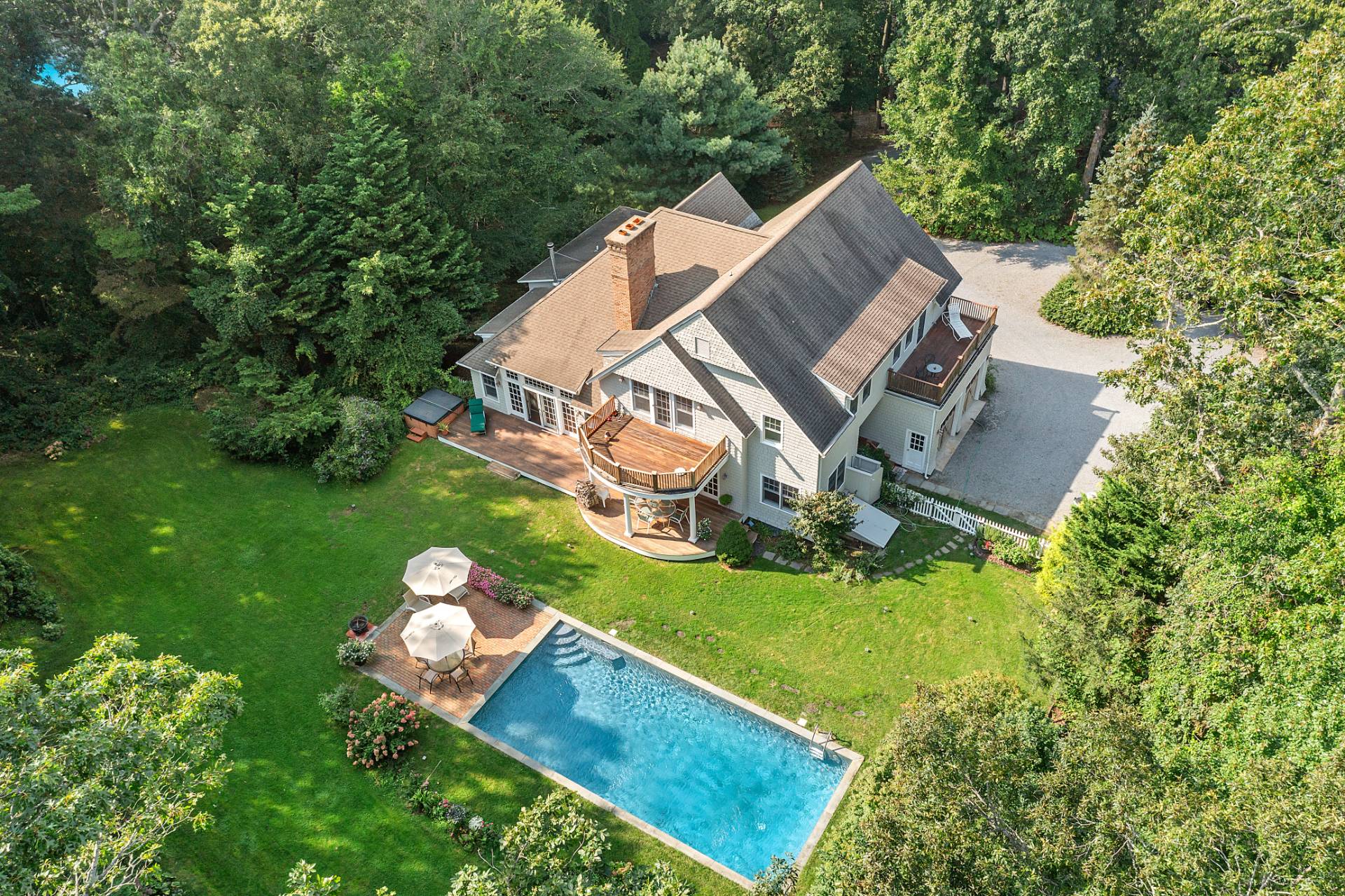 22 Deerwood Path Sag Harbor, NY 11963 - Photo 3 of 18 an aerial view of a house