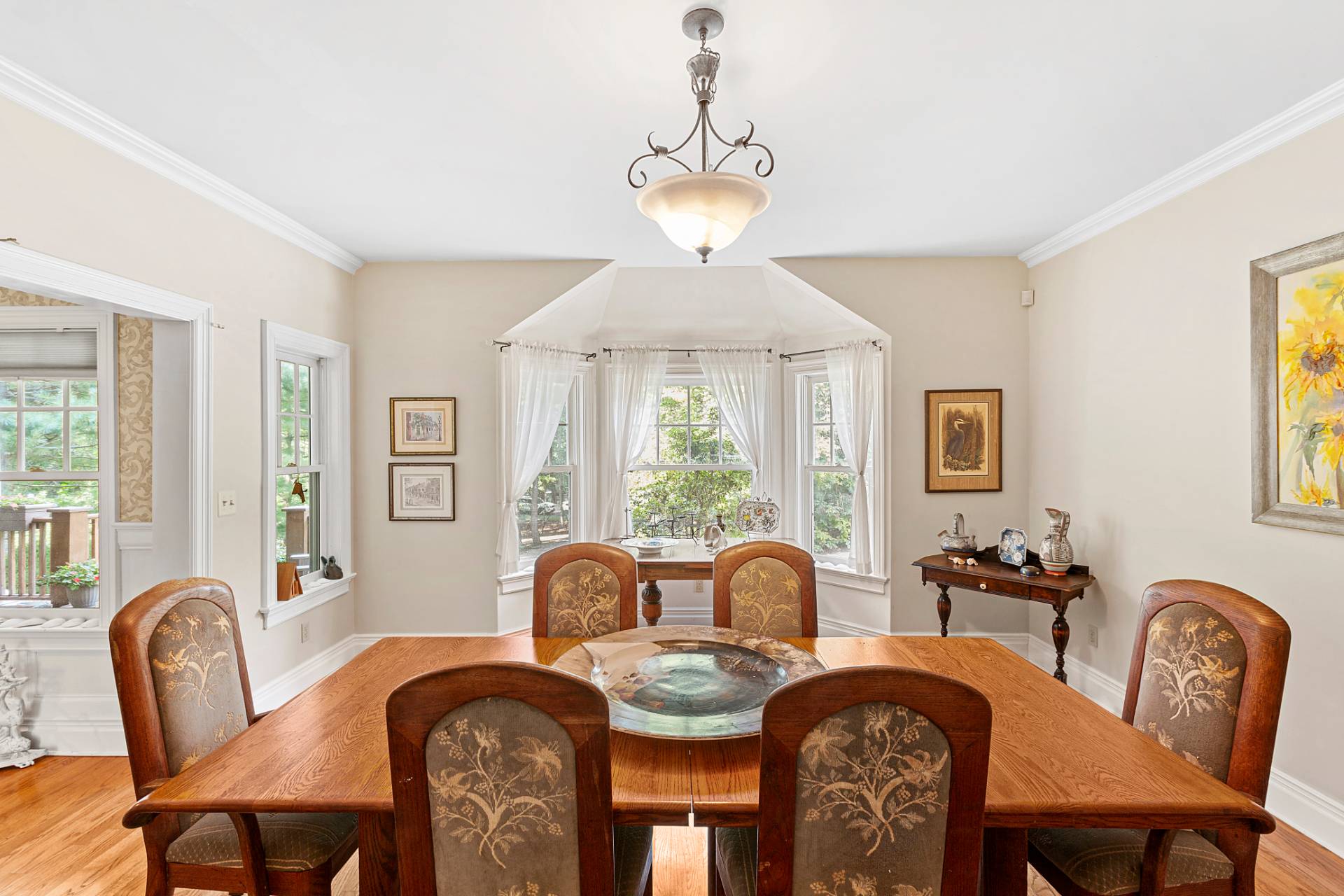 22 Deerwood Path Sag Harbor, NY 11963 - Photo 10 of 18 a view of a dining room with furniture window and outside view