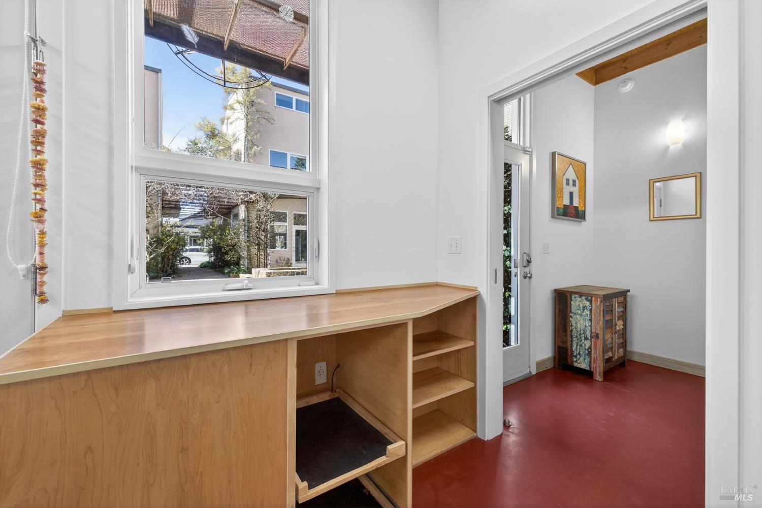 471 Florence Avenue Sebastopol, CA 95472 - Photo 18 of 71 A pocket door separates the entry from the bedroom and is lockable, allowing for privacy.