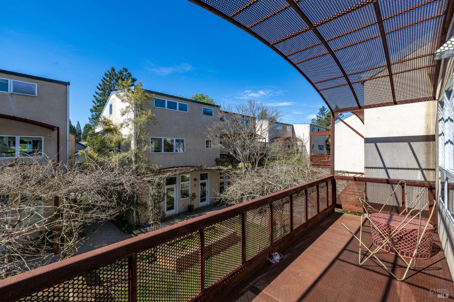 471 Florence Avenue Sebastopol, CA 95472 - Photo 25 of 71 The balcony, accessible from the second floor and overlooking the Florence Lofts courtyard and water feature.